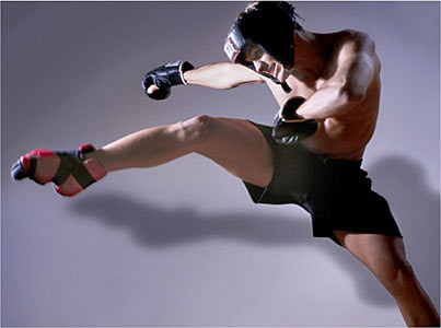Model kickboxing